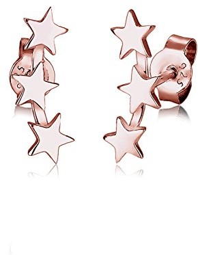 Elli kolczyki damskie kolczyki sztyfty gwiazdki 925, pozłacane 0304792916