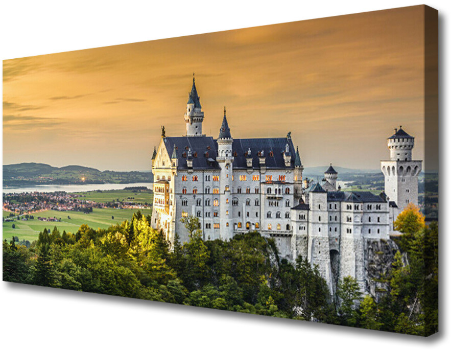 PL Tulup Obraz na Płótnie Pałac Góry Krajobraz 120x60cm