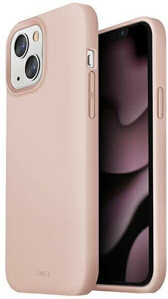 Zdjęcia - Etui Uniq  Lino iPhone 13 6,1" różowy/blush pink 