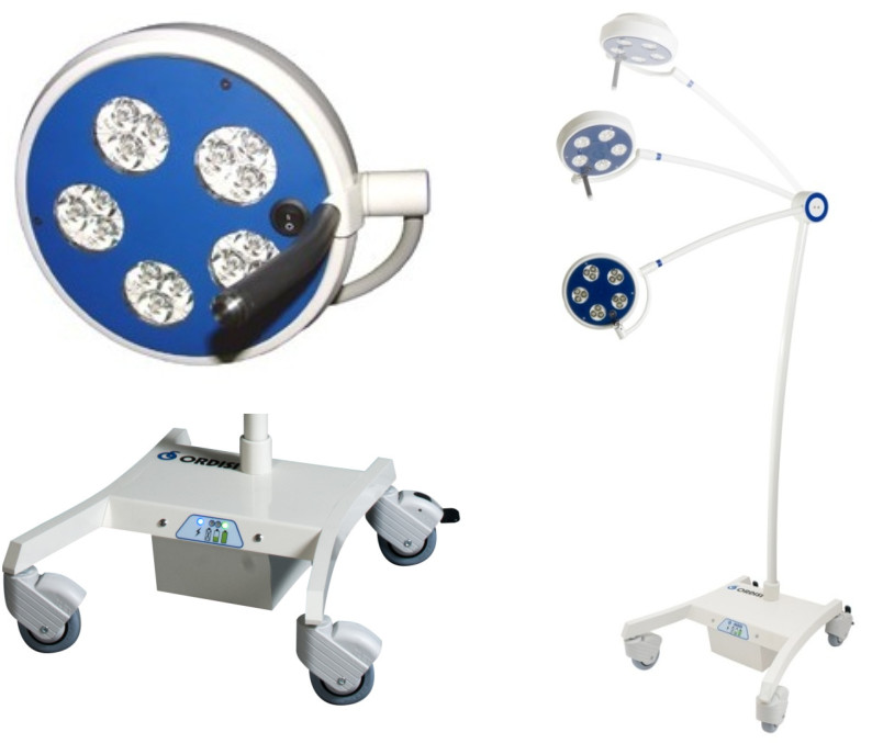 ORDISI S.A. L21-25RELED bezcieniowa lampa zabiegowa 50W LED mobilna z zasilaniem awaryjnym L21-25RELED*