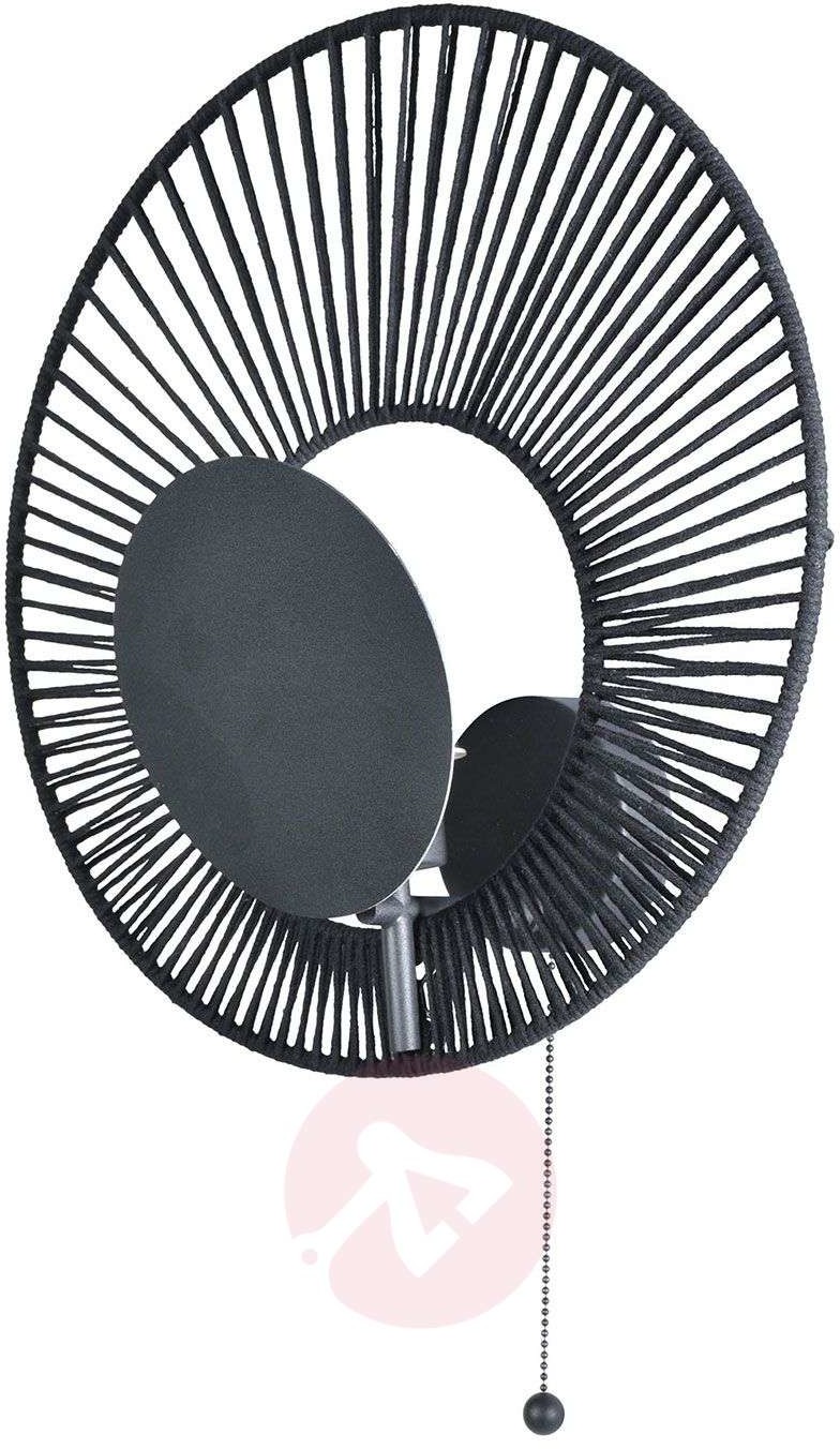 Forestier Forestier Oyster Design-Wandleuchte, schwarz