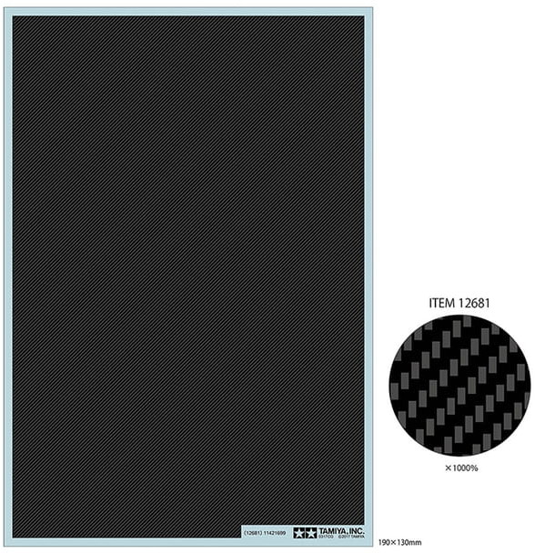 Tamiya 12681 Carbon Pattern Decal Set