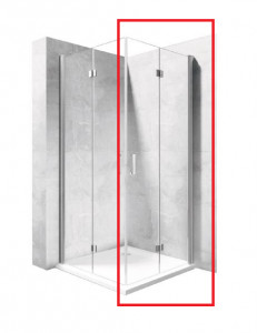 Rea K7442 Moduł Fold N2Drzwi prysznicowe składane kolor transparent 900x1900 mm