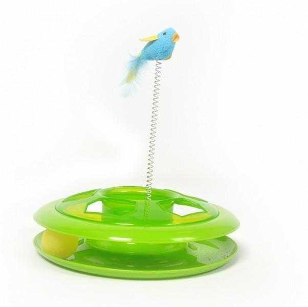 Duvo+ Zabawka dla kota Happy Hoop - Zielona 26cm