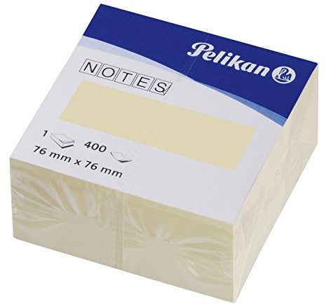 Pelikan 200261 Notes kostka, 76 X 76 MM, 400 arkuszy, żółty 4012700200266
