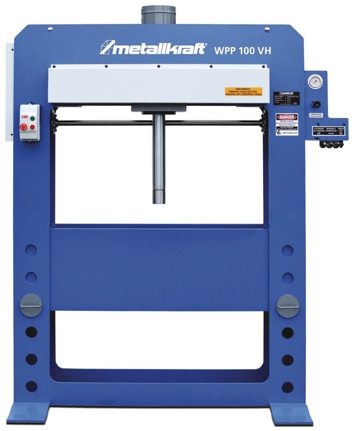 Metallkraft 322 DOSTAWA GRATIS! 32269391 Warsztatowa prasa hydrauliczna z ruchomym cylindrem WPP 100 VH moc 100 T silnik 7,5kW 400V) 69391-uniw