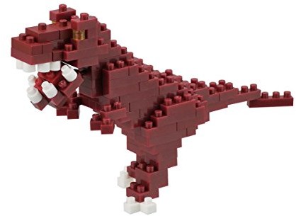 Nanoblock Znane 14671 Tyrannosaurus, dinozaur, 3d puzzle, Mini Collection, 240 elementów
