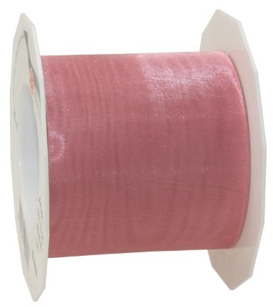 Unbekannt Taśma Organza Sheer Rosé 72 MM X 25 m na rolce | prezent Sheer Rosé | tasiemka różowa | | taśma organza różowym wstążka z organzy 72 MM różowe 6017525-021