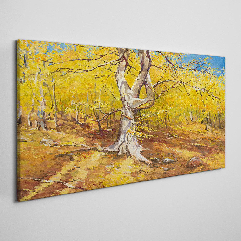 PL Coloray Obraz Canvas las jesień liście 140x70cm