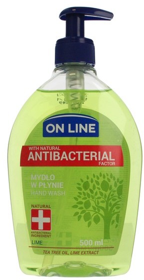 On Line mydło w płynie z dozownikiem antybakteryjne Lime 500ml