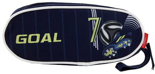 Goal Docelowy piórnik szkolny Bramka kolor niebieski