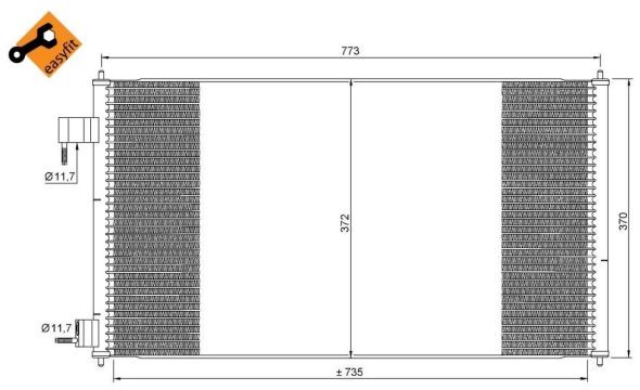 NRF Skraplacz, klimatyzacja NRF 35681
