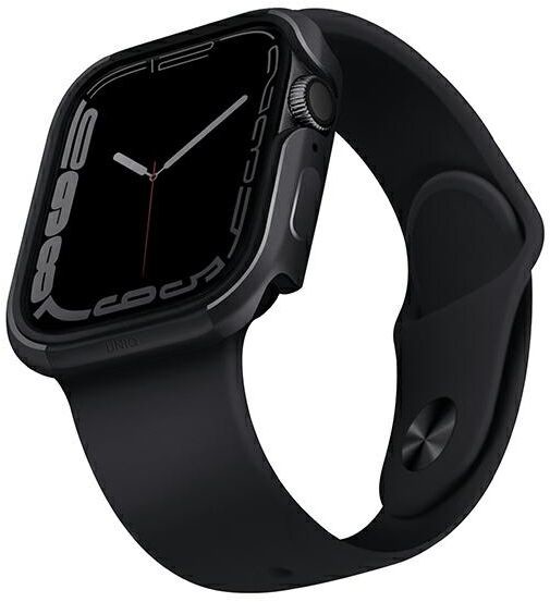 Uniq etui Valencia Apple Watch Series 4/5/6/7/SE 40/41mm. grafitowy/graphite