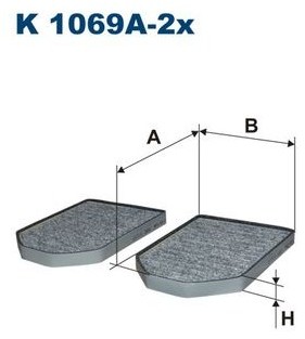 FILTRON Filtr kabinowy K1069A-2x