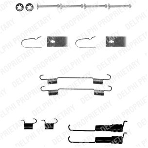 DELPHI Zestaw dodatków, szczęki hamulcowe LY1296