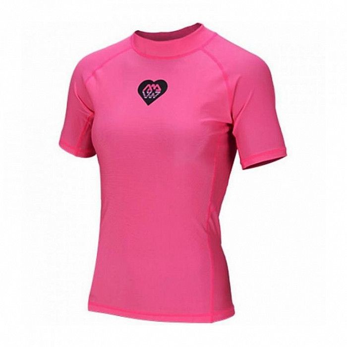 Aqua Marina Aqua Marina T shirt damski z lycry ALLUV PINK kr rękaw różowy M 40