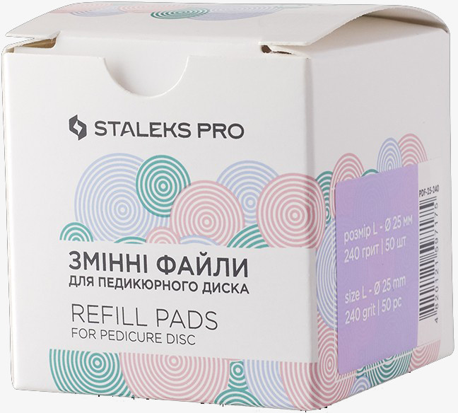Staleks Nakładki wymienne PODODISC STALEKS PRO L 240 grit (50 szt) PDF-25-240