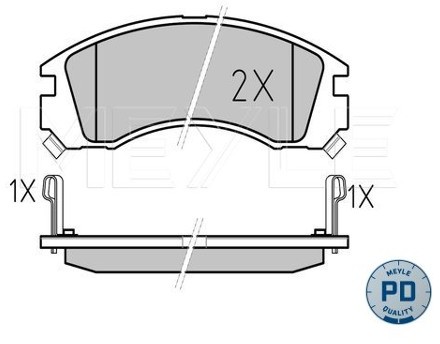 Wulf Gaertner Autoparts Zestaw klocków hamulcowych, hamulce tarczowe Wulf Gaertner Autoparts 025 213 6315/PD