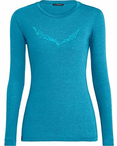 Salewa damska koszulka Solidlogo Dry W L/S, Melange, rozmiar 44/38 00-0000027341