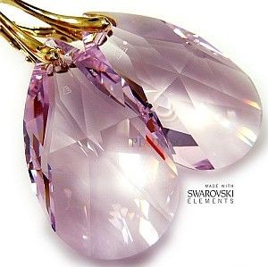 Swarovski Promocja Duże Kolczyki Rosaline Złote Srebro