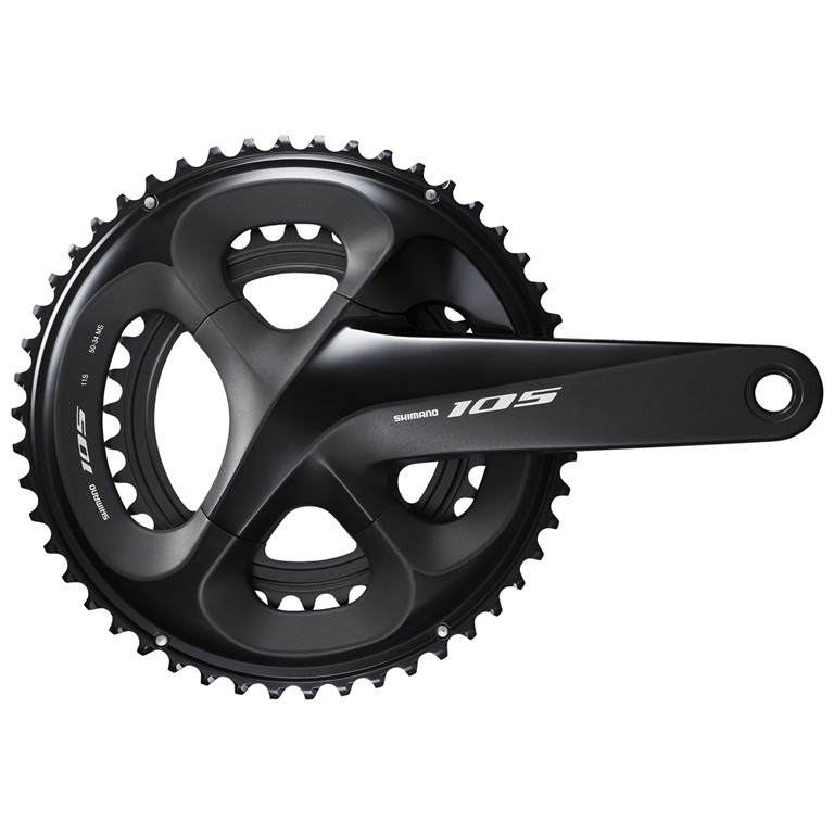 SHIMANO Mechanizm korbowy 105 FC-R7000 czarny / Długość: 172,5 mm / Stopniowanie: 50-34 IFCR7000DX04L