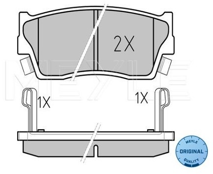 Wulf Gaertner Autoparts Zestaw klocków hamulcowych, hamulce tarczowe Wulf Gaertner Autoparts 025 215 0014/W