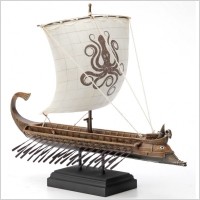Veronese GRECKA TRIREMA Z ŻAGLEM KRAKENA WU77762AA