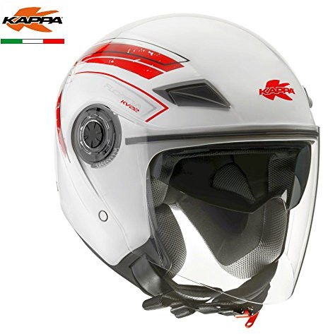 Kappa Kask  hkkv22fwhrd61 kv22 Florida, biały/czerwony, XL HKKV22FWHRD61