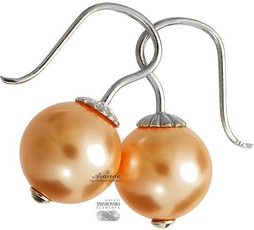 Swarovski piękne kolczyki PERŁY SREBRO CERTYFIKAT