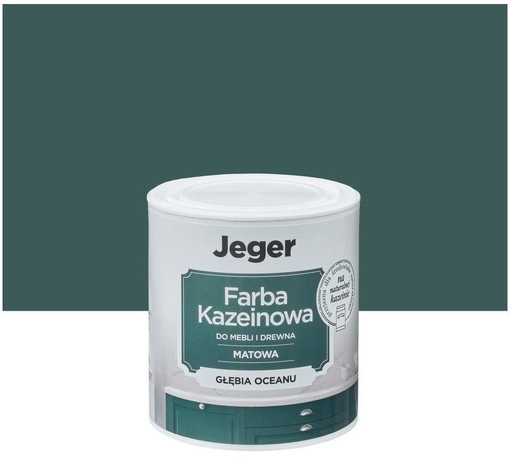 JEGER Farba kazeinowa 0.5 l głębia oceanu matowa Jeger