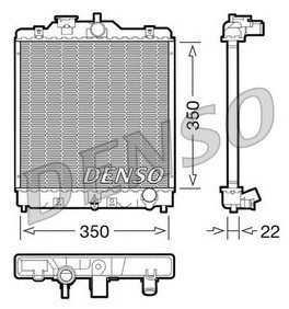 DENSO Chłodnica, układ chłodzenia silnika DRM40003