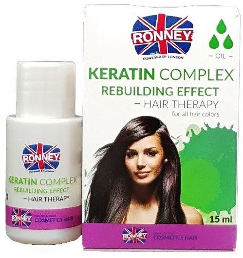 Ronney Ronney KERATIN Complex Odbudowujący olejek do włosów 15ml