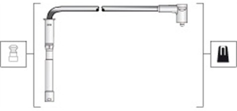 MAGNETI MARELLI Zestaw przewodów zapłonowych MAGNETI MARELLI 941318111287