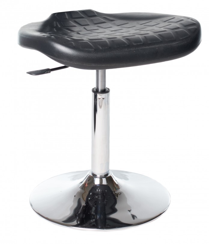 Prosedia Taboret obrotowy Round  FLAT TULIP czarny poliuretan