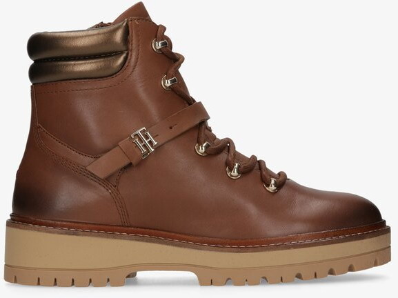 Tommy Hilfiger POLISHED LEATHER FLAT BOOT -