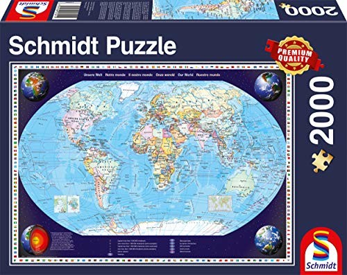 Schmidt Spiele 57041 nasz świat, 2000 części puzzle, kolorowe