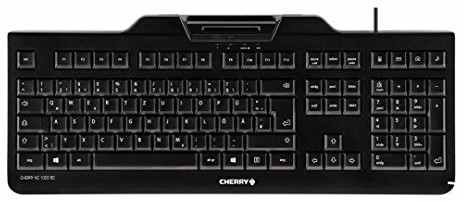 Cherry KC 1000 SC  klawiatura  Azerty  czarna JK-A0100BE-2