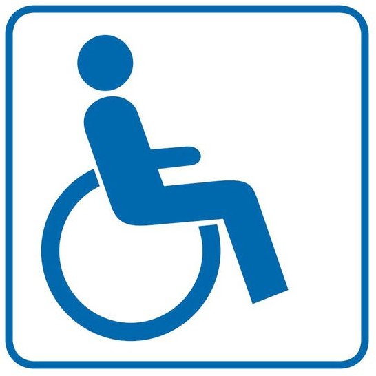 Znak informacyjny NIEPEŁNOSPRAWNY