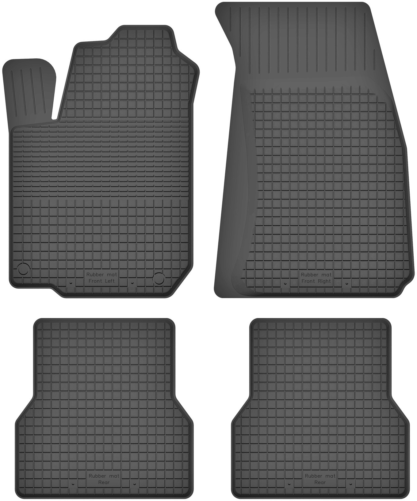 MotoHobby Renault Clio III (2005-2012) -dywaniki gumowe korytkowe
