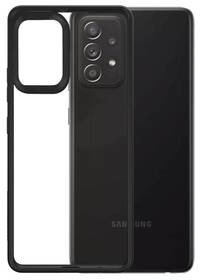 PanzerGlass Obudowa dla telefonów komórkowych ClearCase Antibacterial na Samsung Galaxy A72 0296) Czarny/przezroczysty