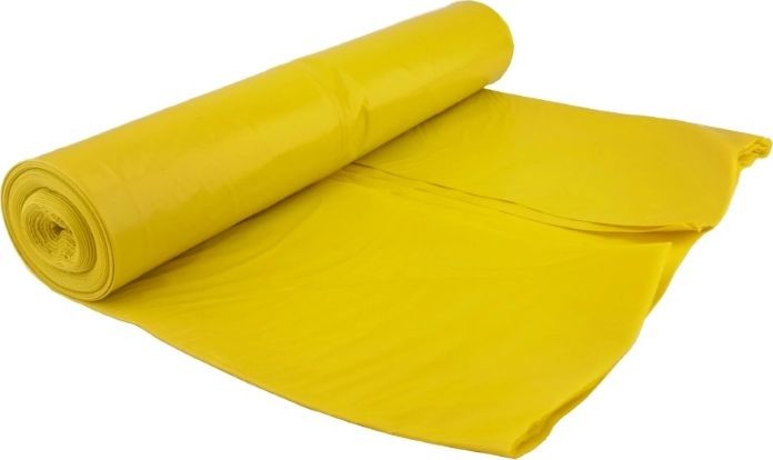Aglo3 Aglo3 Worki na śmieci plastikowe żółte ekstra mocne folia LDPE 25 sztuk 120 l SZ7125
