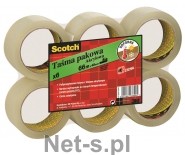 3M SCOTCH SCOTCH Taśma pakowa SCOTCH S5066F6 akrylowa 50mm 66m transparentna