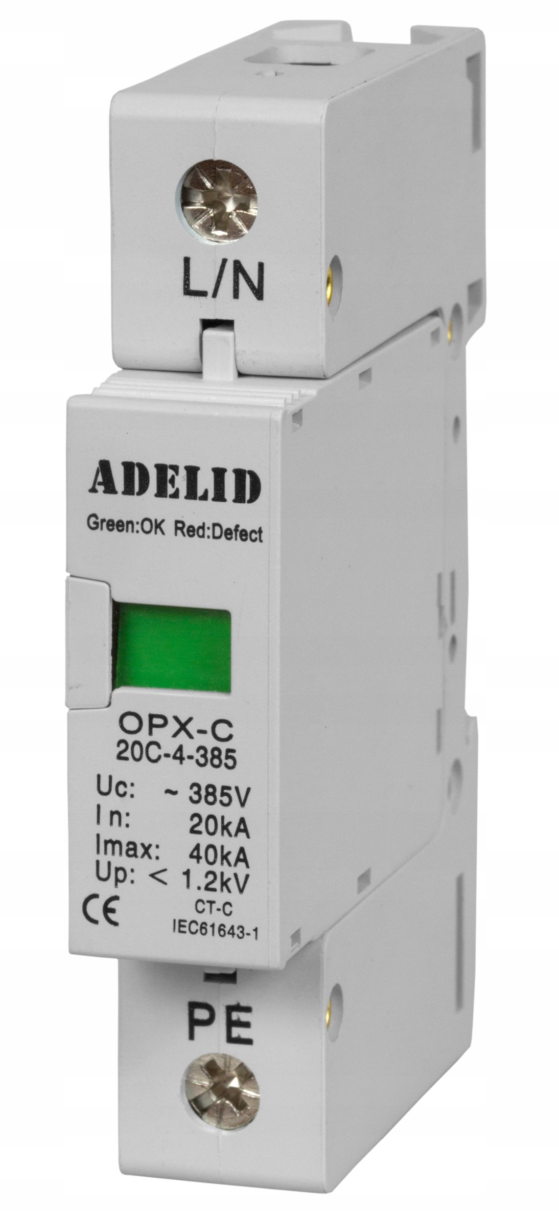 Ogranicznik Ochronnik Przepięć 1P 1-FAZ Klasy C