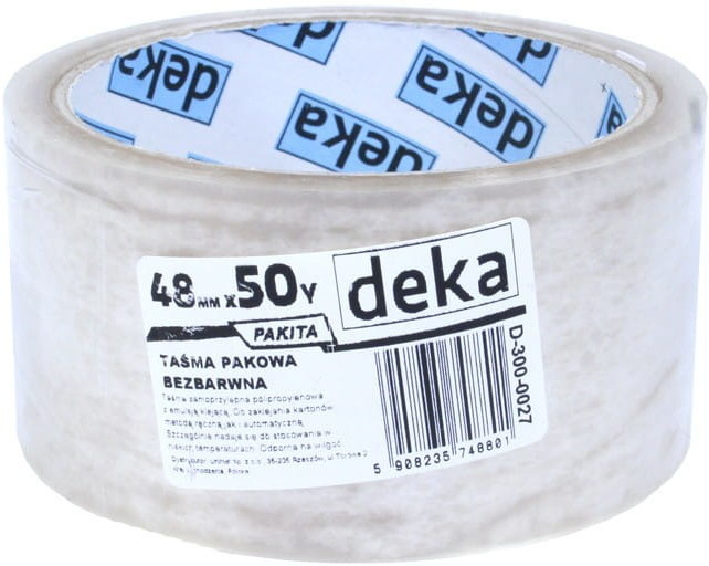DEKA TAŚMA PAKOWA PAKITA BEZBARWNA 48MM*50Y D-300-0027 [6686209]
