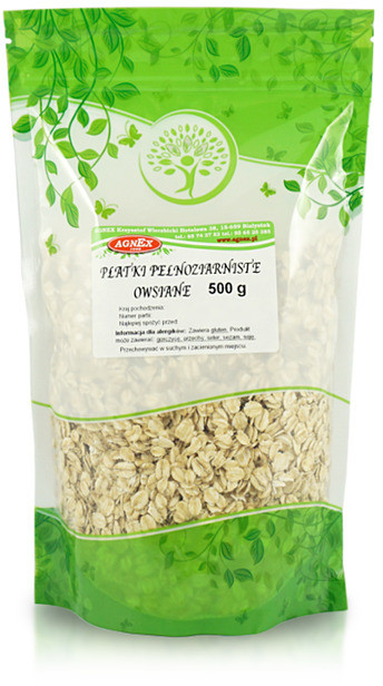 Agnex Agnex płatki owsiane pełnoziarniste 500g 4059