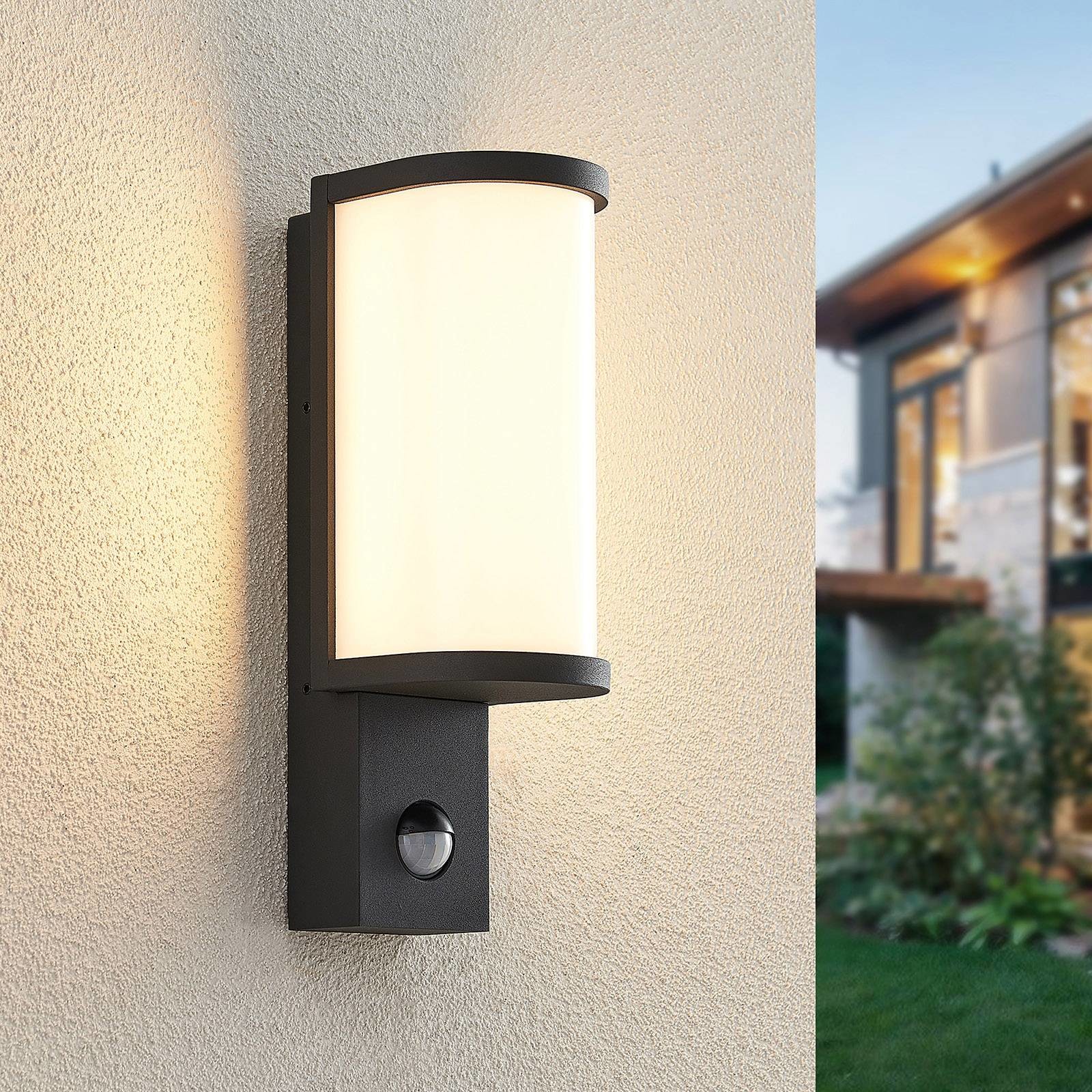 Lucande Lucande Jokum kinkiet zewnętrzny LED IP54, czujnik