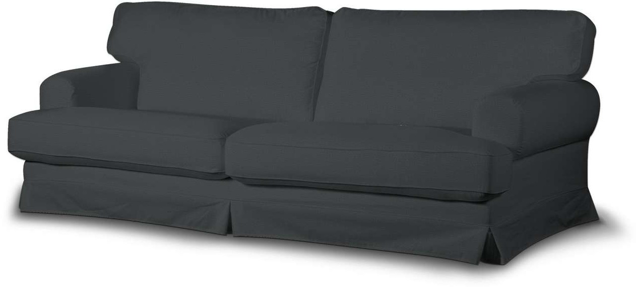 Dekoria pl pl Pokrowiec na sofę Ekeskog rozkładaną grafitowy welwet sofa ekeskog rozkładana Ingrid 1015-705-43