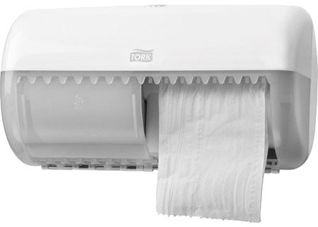 Tork Dozownik do papieru toaletowego w rolkach konwencjonalnych podwójny biały