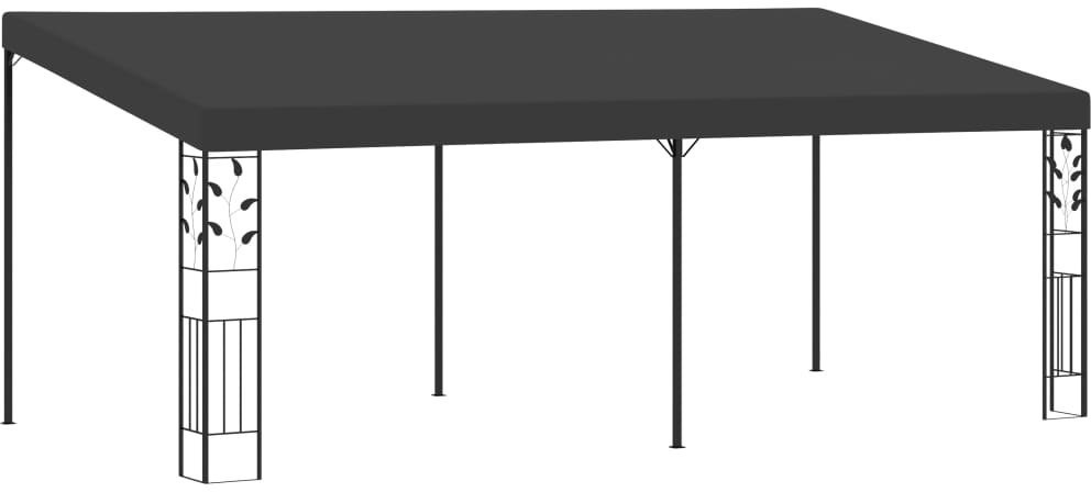 vidaXL Altana przyścienna, 6 x 3 x 2,5 m, antracytowa 48002