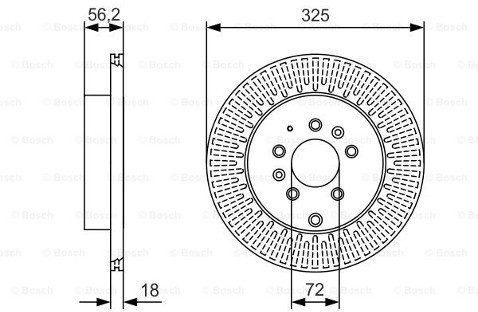 BOSCH Tarcza hamulcowa tylna, 0 986 479 C30  0986479C30